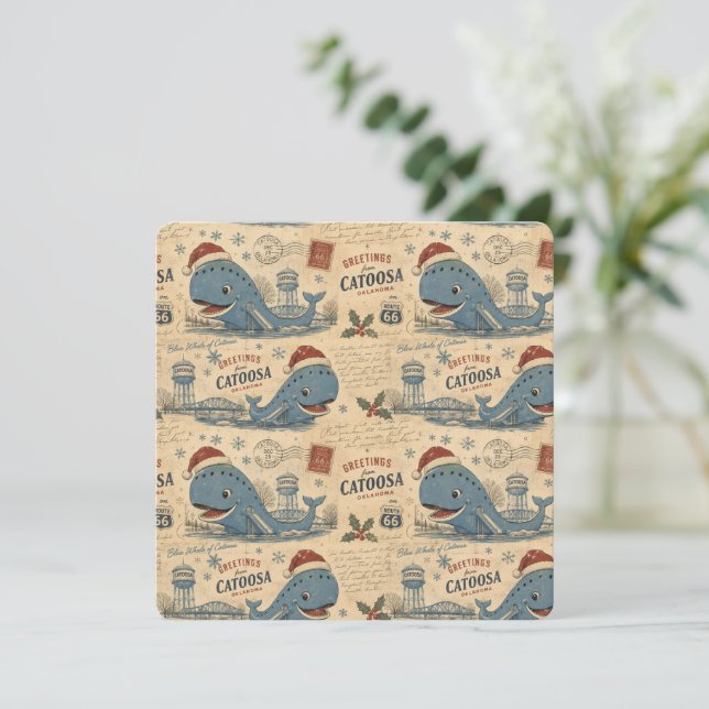 Salutations de Noël de la Baleine Bleue de Catoosa (Debout devant)