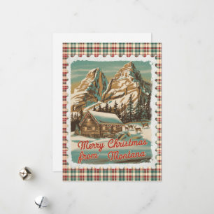 Salutations de Noël de la carte de vacances Montan