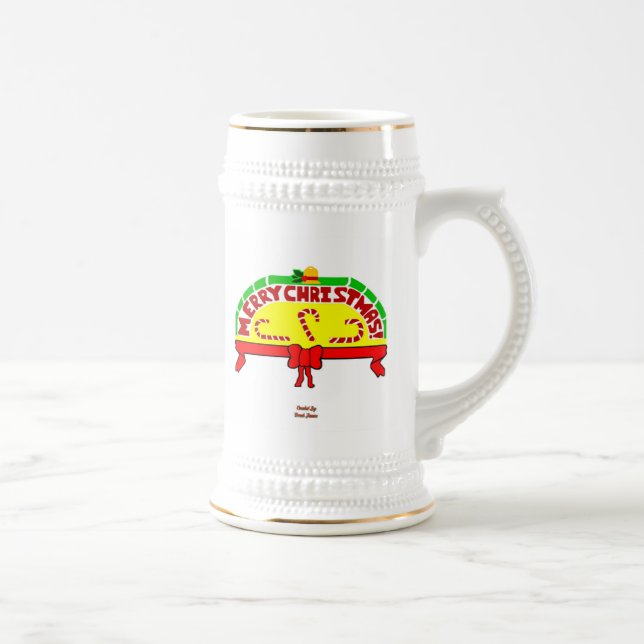 Salutations de Noël Stein Mug (Droite)