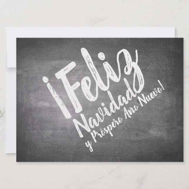 Salutations de Noël sur l'ardoise (Devant)