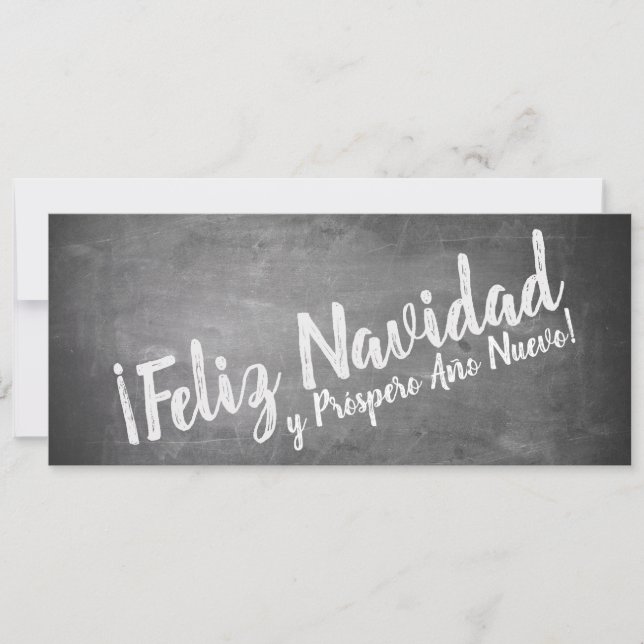 Salutations de Noël sur le tableau noir (Devant)