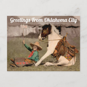 Salutations De Oklahoma City Carte Postale