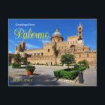 Salutations de Palerme Carte Postale Italie<br><div class="desc">Envoyez pittoresque carte postale "Salutations de Palerme" de Sicile,  Italie.</div>