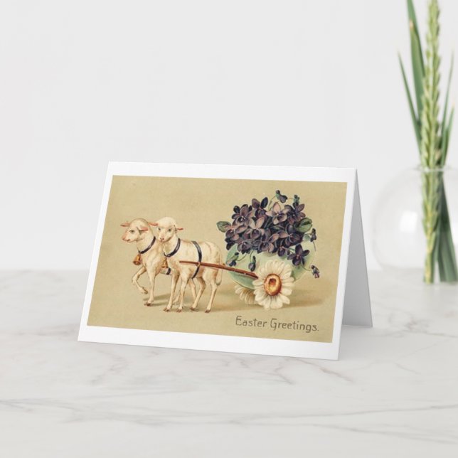 Salutations de Pâques ! Carte de voeux de Pâques v (Devant)