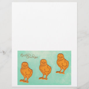 Salutations de Pâques Chicks Vert