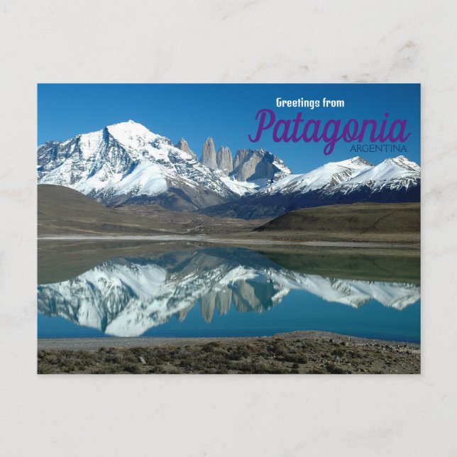 Salutations de Patagonia Argentine Carte postale  (Devant)