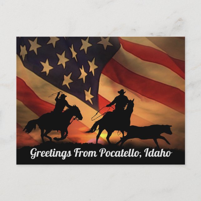 Salutations De Pocatello, Carte Postale Idaho (Devant)