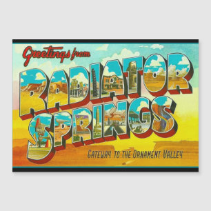 Salutations de Radiator Springs Arizona