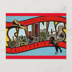 Salutations de Salinas Californie Carte Postale de