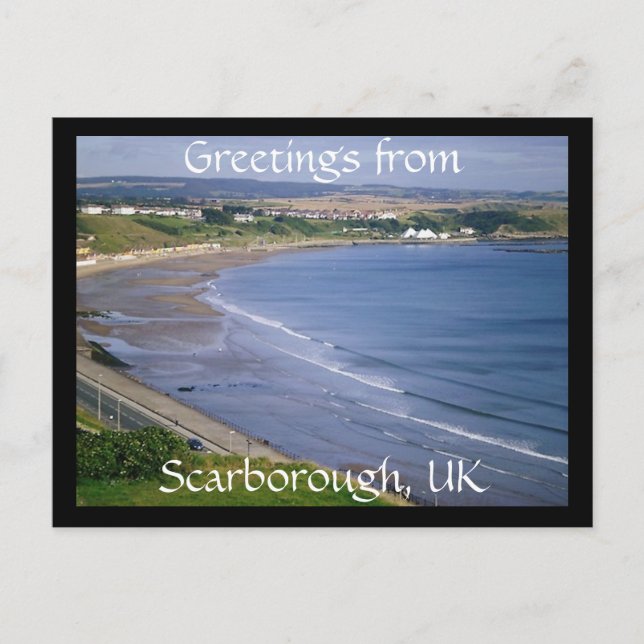 Salutations de Scarborough, UK carte postale (Devant)