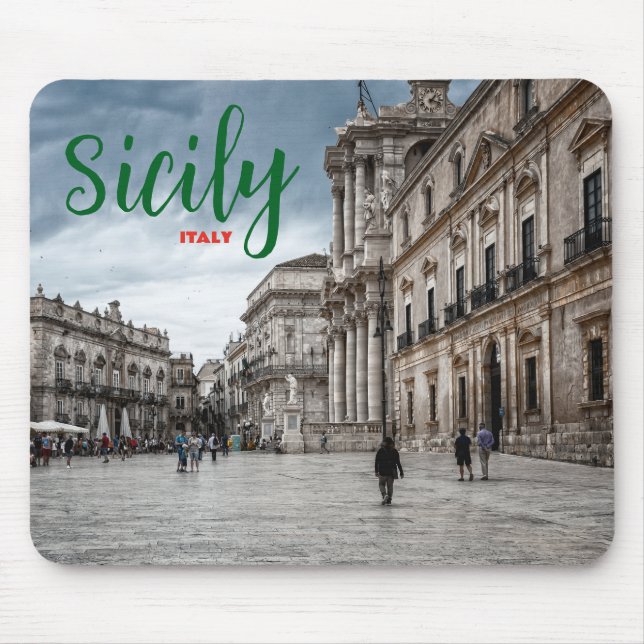 Salutations de Sicile Italie Tapis de souris Scéni (Devant)