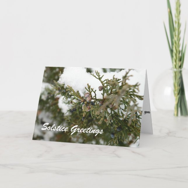 Salutations de solstice - carte de voeux païenne (Devant)
