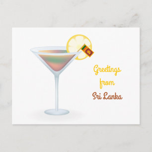 Salutations de Sri Lanka Cocktail Carte postale