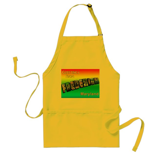 Salutations de tablier de cuisine de Frederick (Devant)