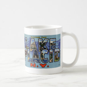 Salutations de tasse vintage de carte postale de