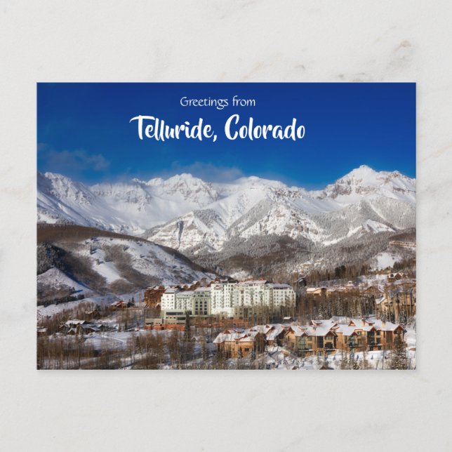Salutations de Telluride Colorado Carte postale pa (Devant)