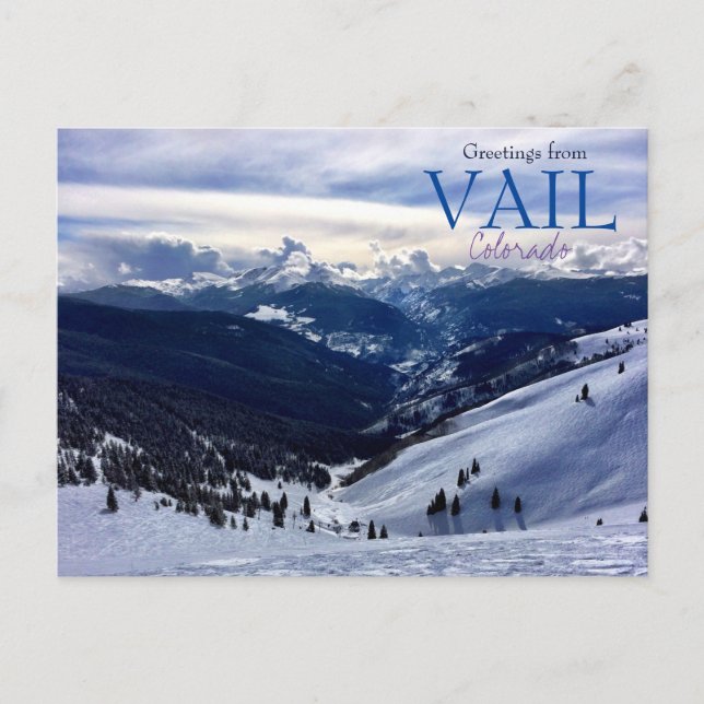 Salutations de Vail Colorado Carte Postale Paysage (Devant)