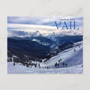 Salutations de Vail Colorado Carte Postale Pittore