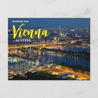 Salutations de Vienne Autriche Carte postale