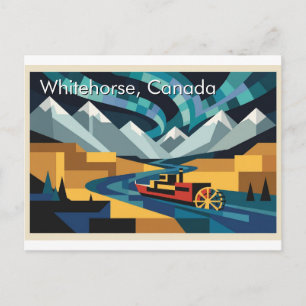 Salutations de Whitehorse, carte postale de voyage