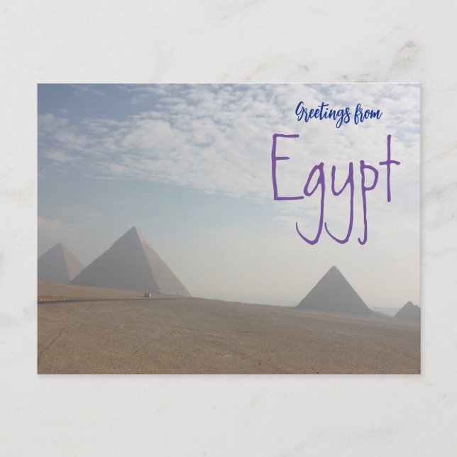 Salutations des pyramides d'Égypte Carte postale d (Devant)