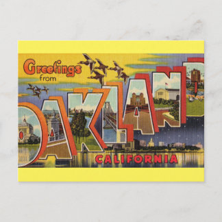 Salutations d'Oakland Californie Carte postale