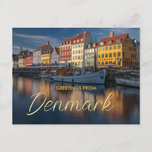 Salutations du Danemark Carte postale pittoresque