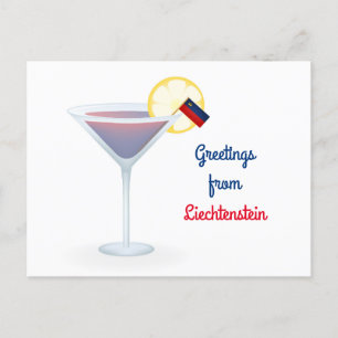 Salutations Du Liechtenstein Cocktail Carte de vac