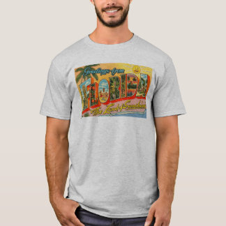 Salutations du T-shirt des hommes de carte postale