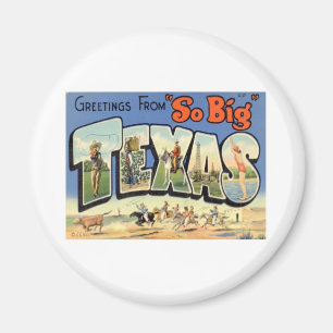 Salutations Du Texas Magnet