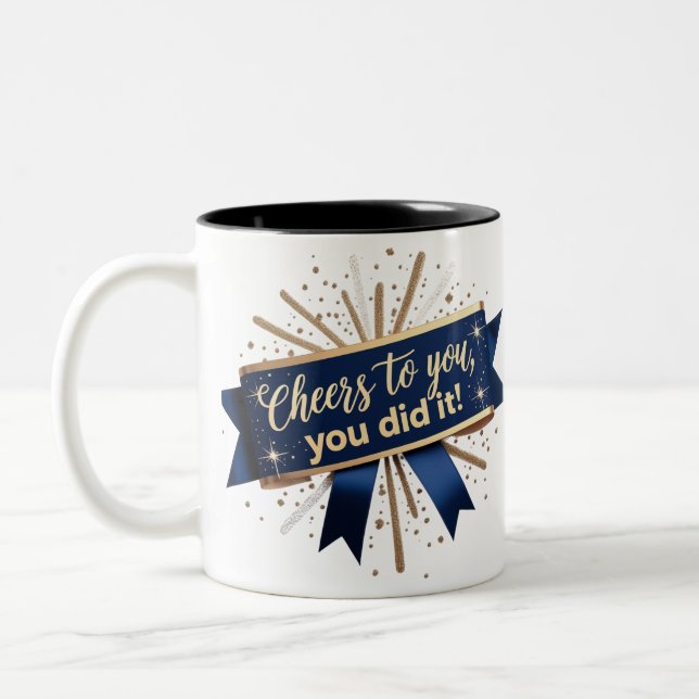 Salutations Grad Mug - Deux Tons 11oz (Gauche)