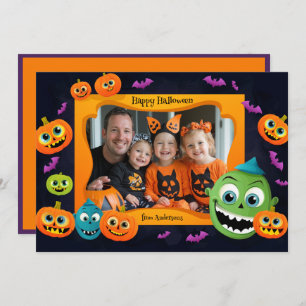Salutations Halloween avec carte photo personnalis