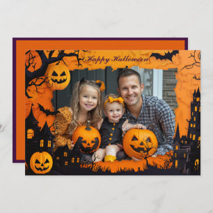 Salutations Halloween avec carte photo personnalis