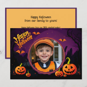 Salutations Halloween avec carte photo personnalis