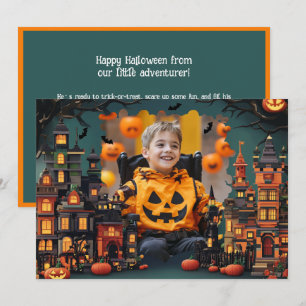 Salutations Halloween avec carte photo personnalis