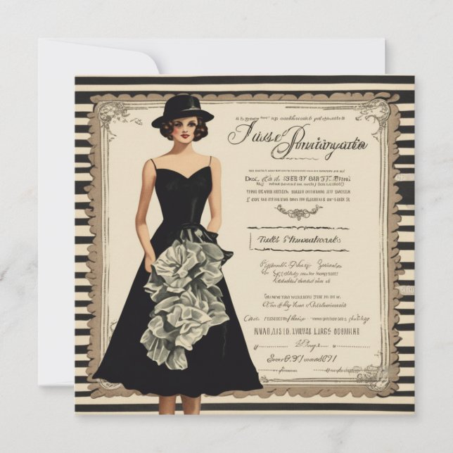 Salutations LBD stylées : Une carte pour n'importe (Devant)
