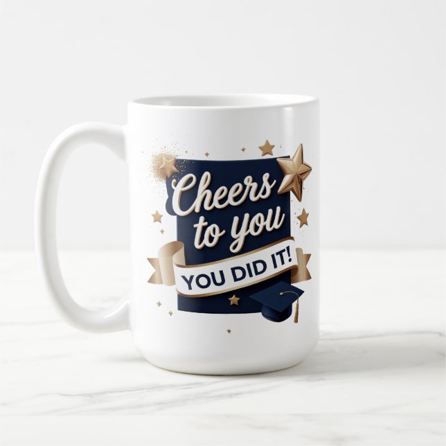 Salutations" Mug - 15oz Personnalisé (Gauche)