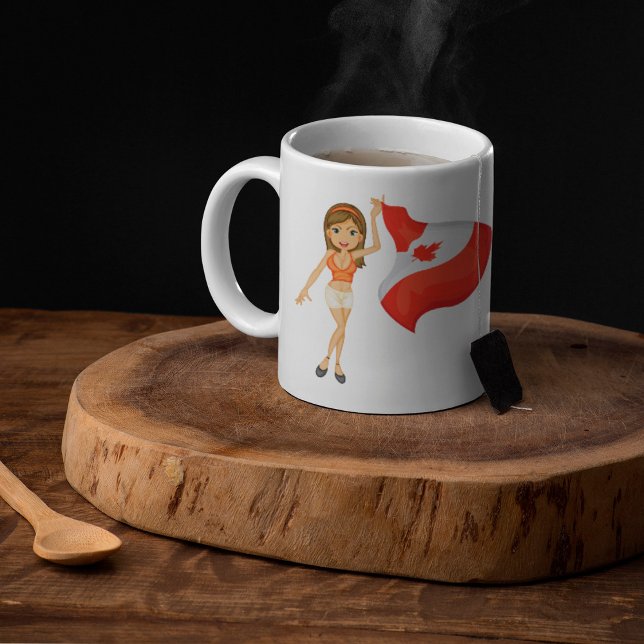 Salutations Pour La Mug De Café Du Canada (Créateur téléchargé)
