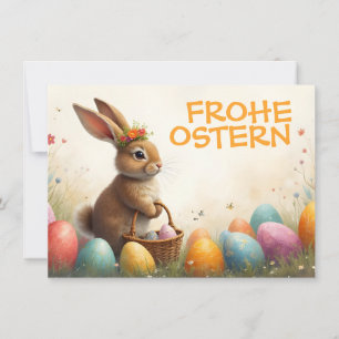 Salutations printanières du lapin de Pâques