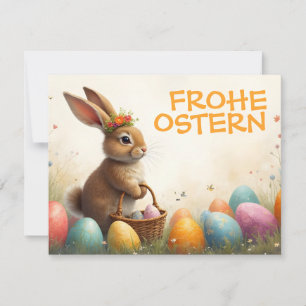 Salutations printanières du lapin de Pâques