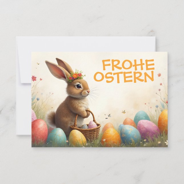 Salutations printanières du lapin de Pâques (Devant)