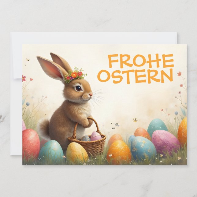 Salutations printanières du lapin de Pâques (Devant)
