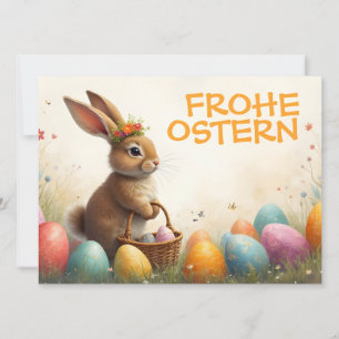 Salutations printanières du lapin de Pâques
