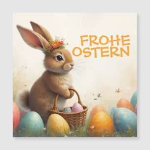 Salutations printanières du lapin de Pâques