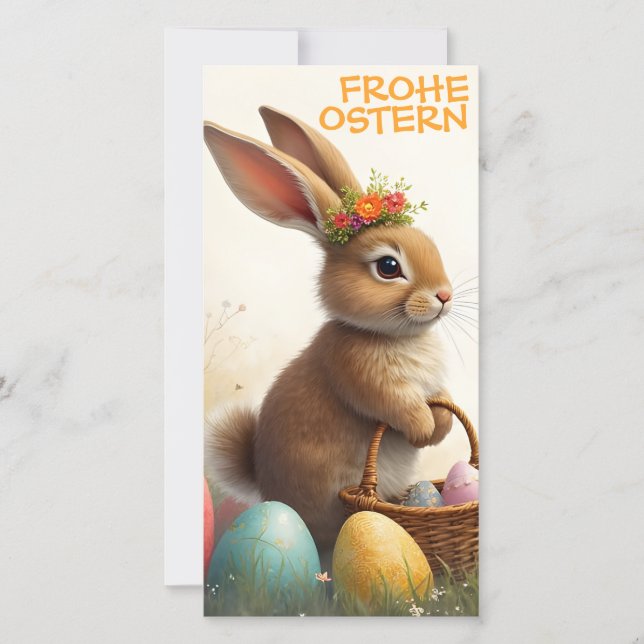 Salutations printanières du lapin de Pâques (Devant)