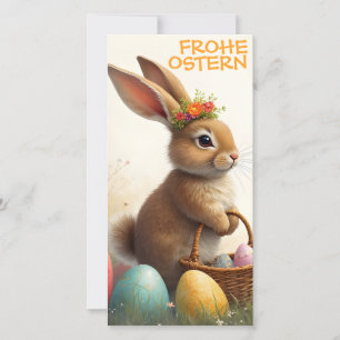 Salutations printanières du lapin de Pâques