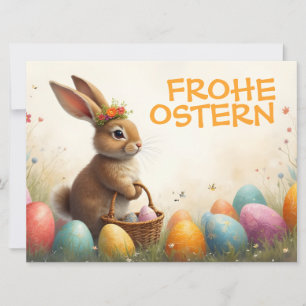Salutations printanières du lapin de Pâques