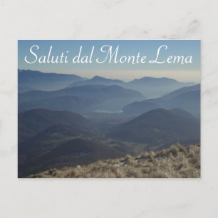 "Saluti dal Monte Lema" - Carte postale suisse