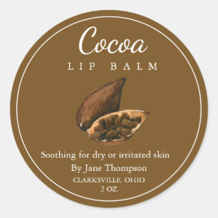 Salve de cacao / Étiquette de baume