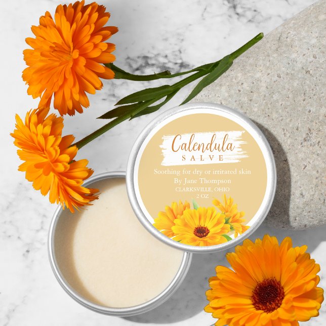 Salve de Calendula / Étiquette de balm (Créateur téléchargé)